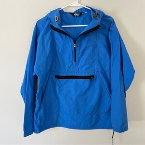 Vintage Woolrich | Pullover Anorak Windbreaker | Cobalt Blue | Size Medium